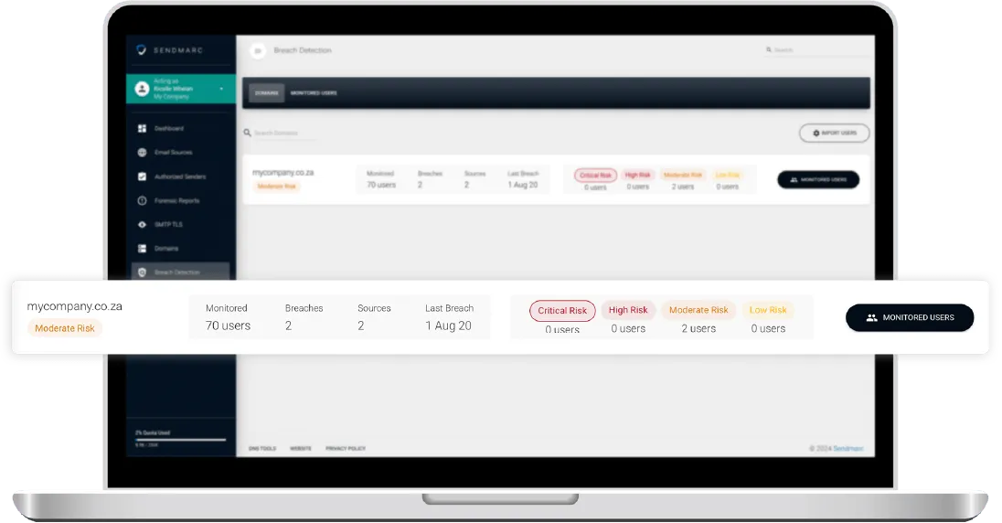Un portátil con una interfaz de panel de control abierta que muestra varios datos y métricas en la pantalla.