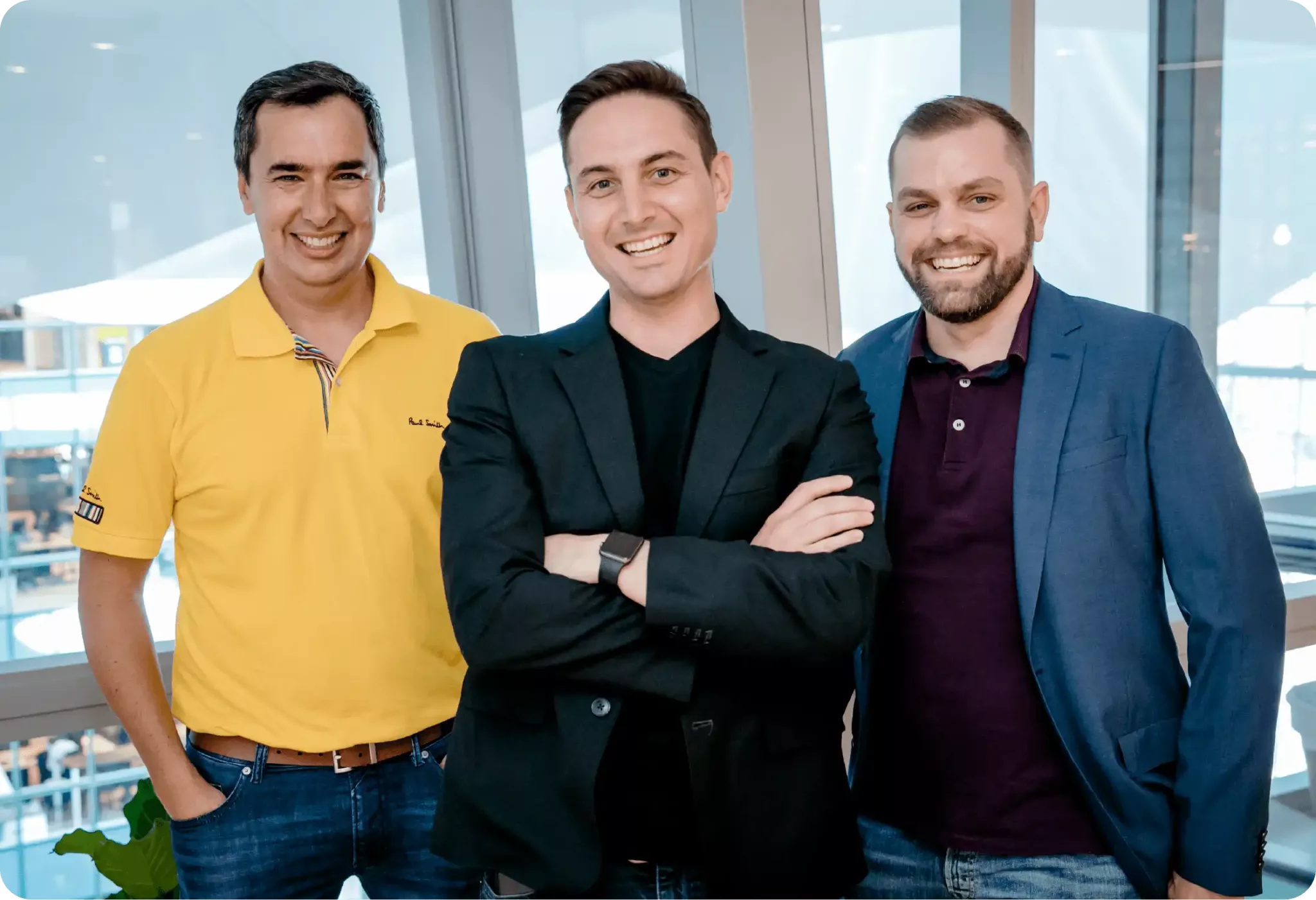Retrato de los fundadores de Sendmarc
