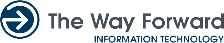 The Way Forward Information Technology Logo In Their Brand Colours On A Transparent Background.