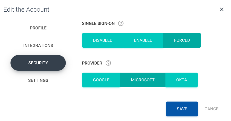 Configuración de Sendmarc Single Sign-On (Inicio de sesión único o SSO) para Microsoft.