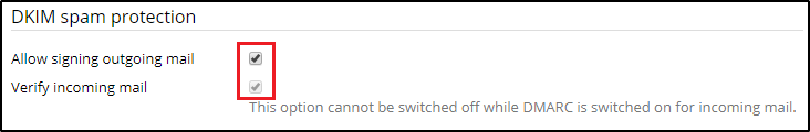 Implementation instructions: plesk dkim setup 1 Plesk Dkim Screenshot 1