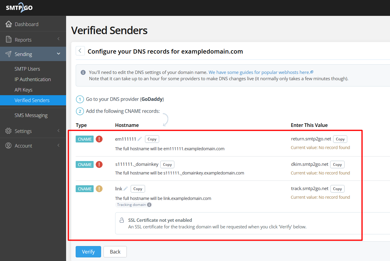 Captura de pantalla 2 de Smtp2Go Dkim