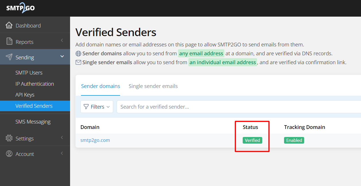 Captura de pantalla 4 de Smtp2Go Dkim