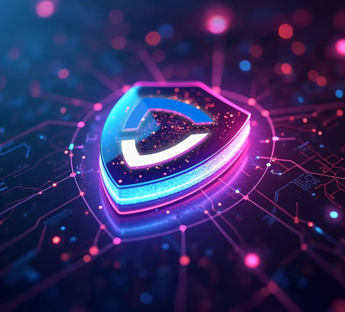 Escudo digital con el icono de Sendmarc