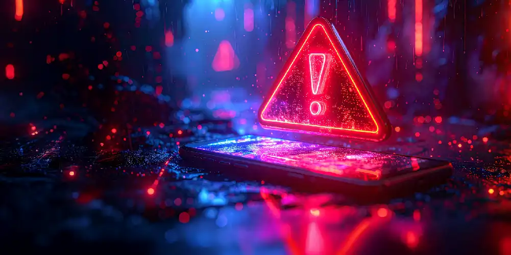 Smtp error 501 explained: causes and fixes 1 Señal de alerta roja en un dispositivo móvil en el ciberespacio