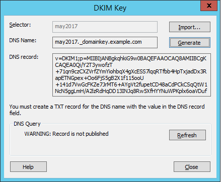 Trustwave Mailmarshall Dkim Captura de pantalla 1