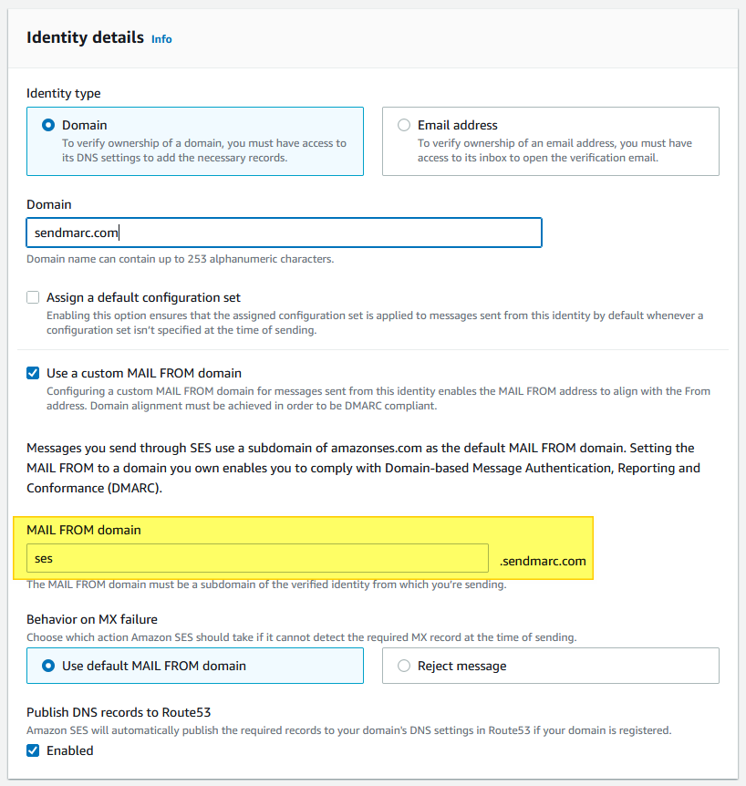 Implementation instructions: amazon ses dkim setup 1 Amazon Dkim Captura de pantalla 1
