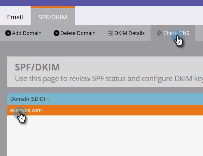 Captura de pantalla de Marketo Dkim 5