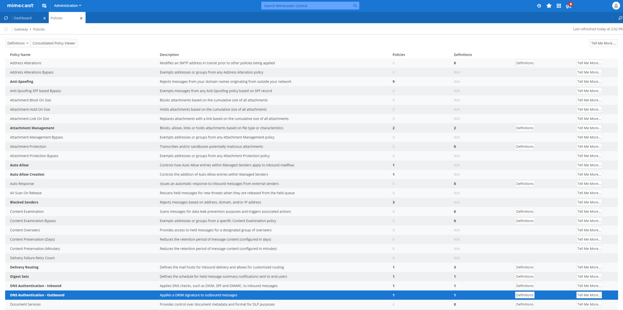 Mimecast Dkim Screenshot 8