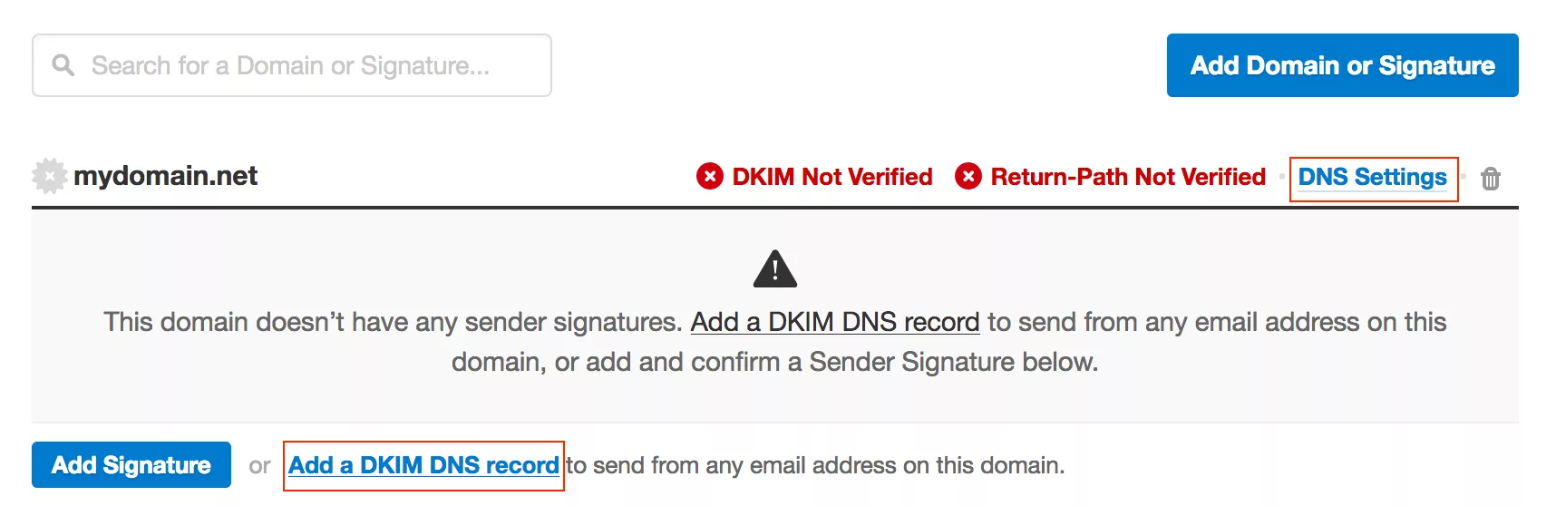 Implementation instructions: postmark dkim setup 1 Postmark Dkim Screenshot 1