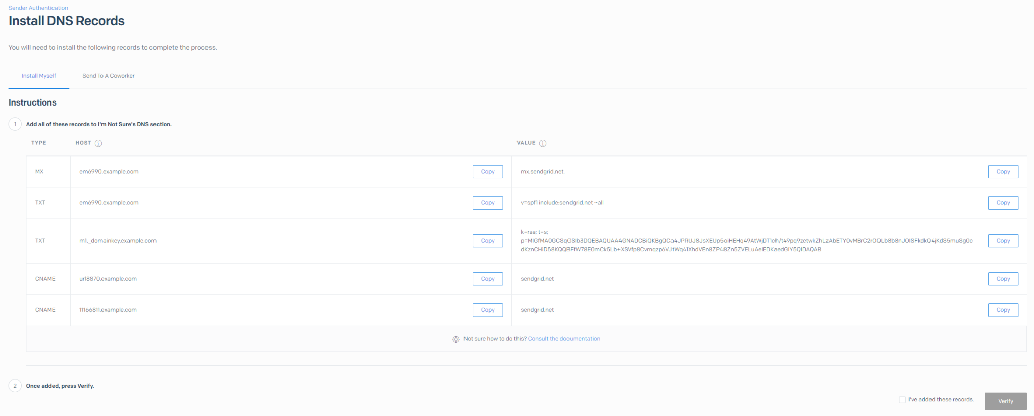 Sendgrid Dkim Captura de pantalla 4